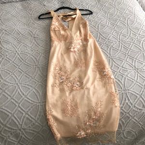 Asos pink lace dress , back has a bow as pictured